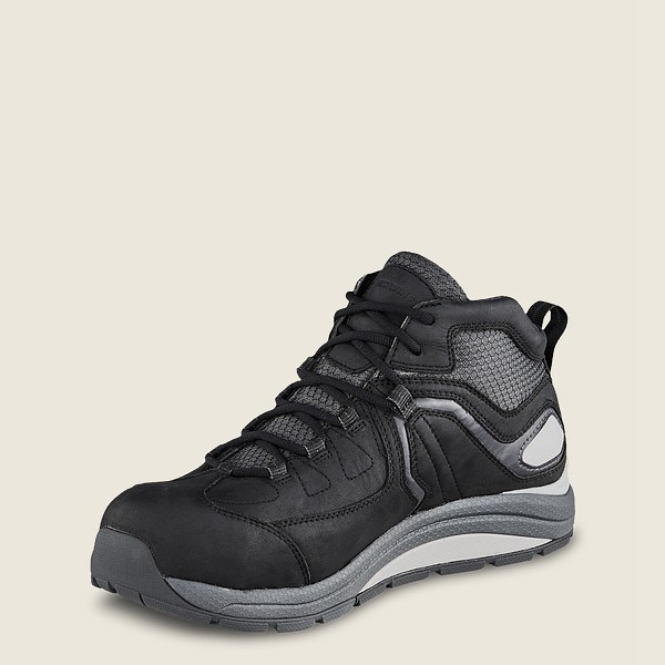 Red Wing Work Shoes Black/Grey - Mens Cooltech™ Athletics - Waterproof Safety Toe - 4529-GEYZT